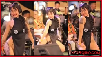 โชว์หี เต้นโชว์งานประกวด เต้นยั่ว หีโผล่ หลุดงานประกวดรอยสัก